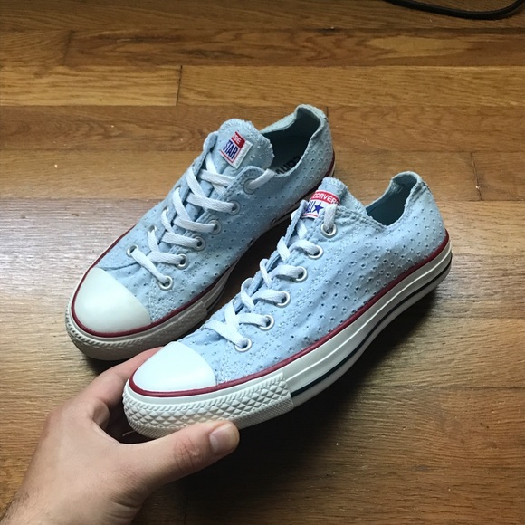 light blue converse low tops